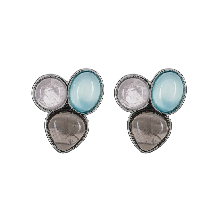 Серьги Possebon Azul, Q.Roze, Obs Fume A0292.20.7.11 S