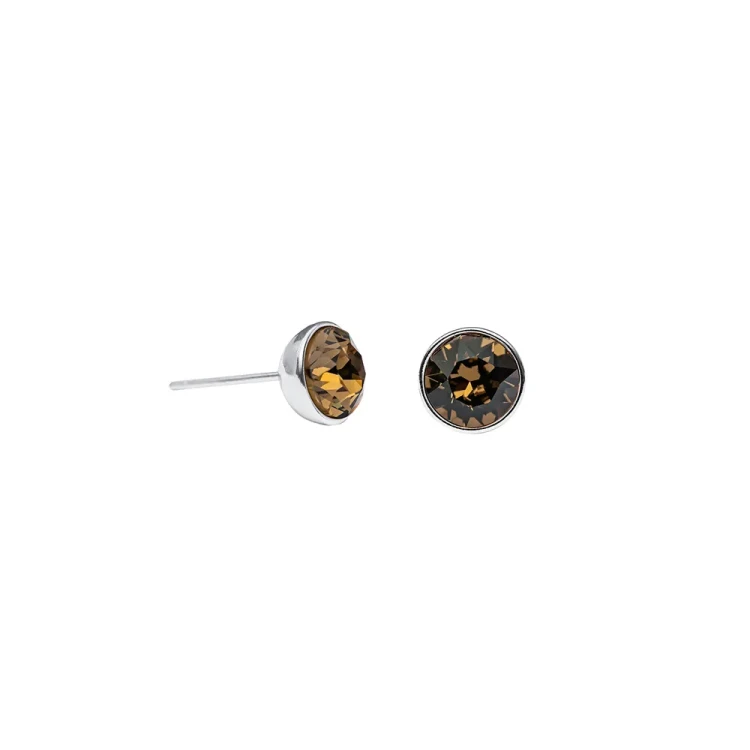 Fiore Luna Пусеты Smoked Quartz SWE298 SQ S