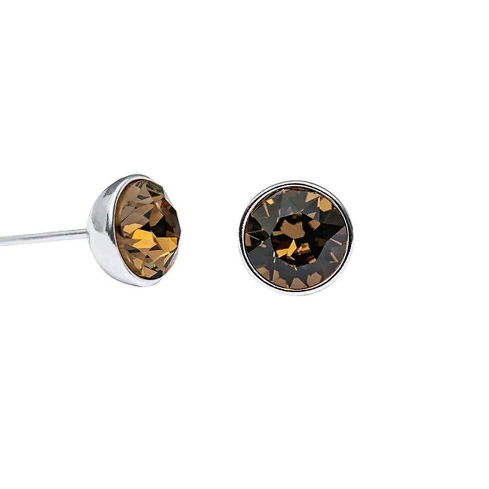 Fiore Luna Пусеты Smoked Quartz SWE298 SQ S