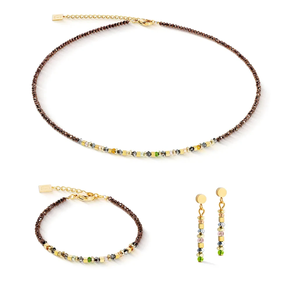 Колье Coeur de Lion Brown-Olive 4359/10-1109