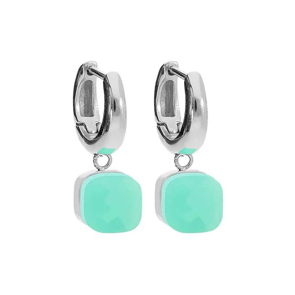 Серьги Qudo FIRENZE (S) Light Palace Green Opal 107000/20-4510