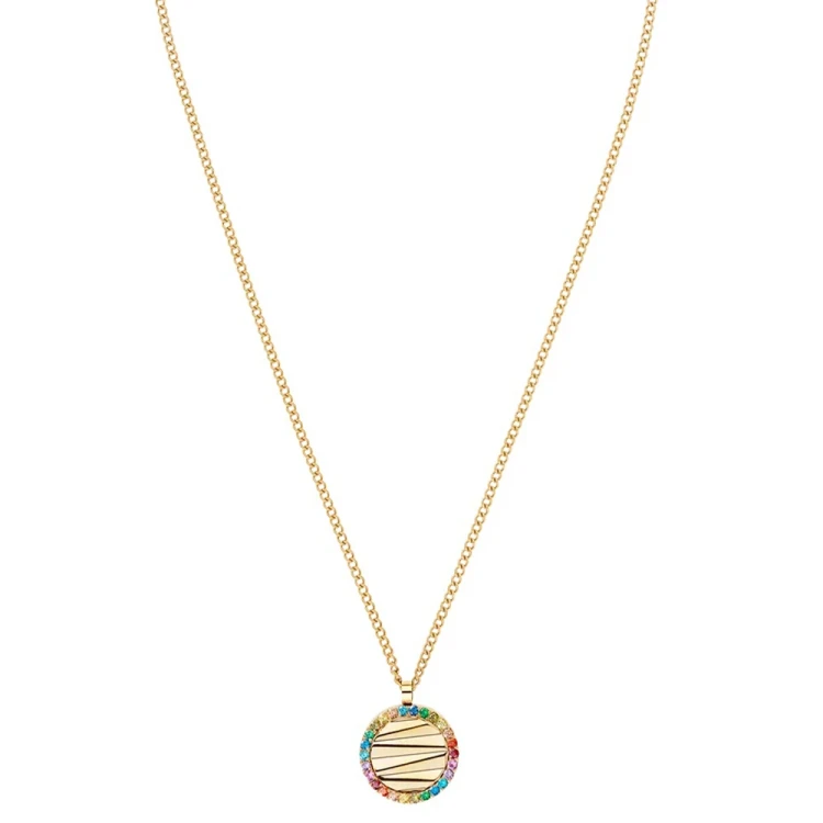 Колье Coeur de Lion Multicolour Rainbow-Gold 2058/10-1535
