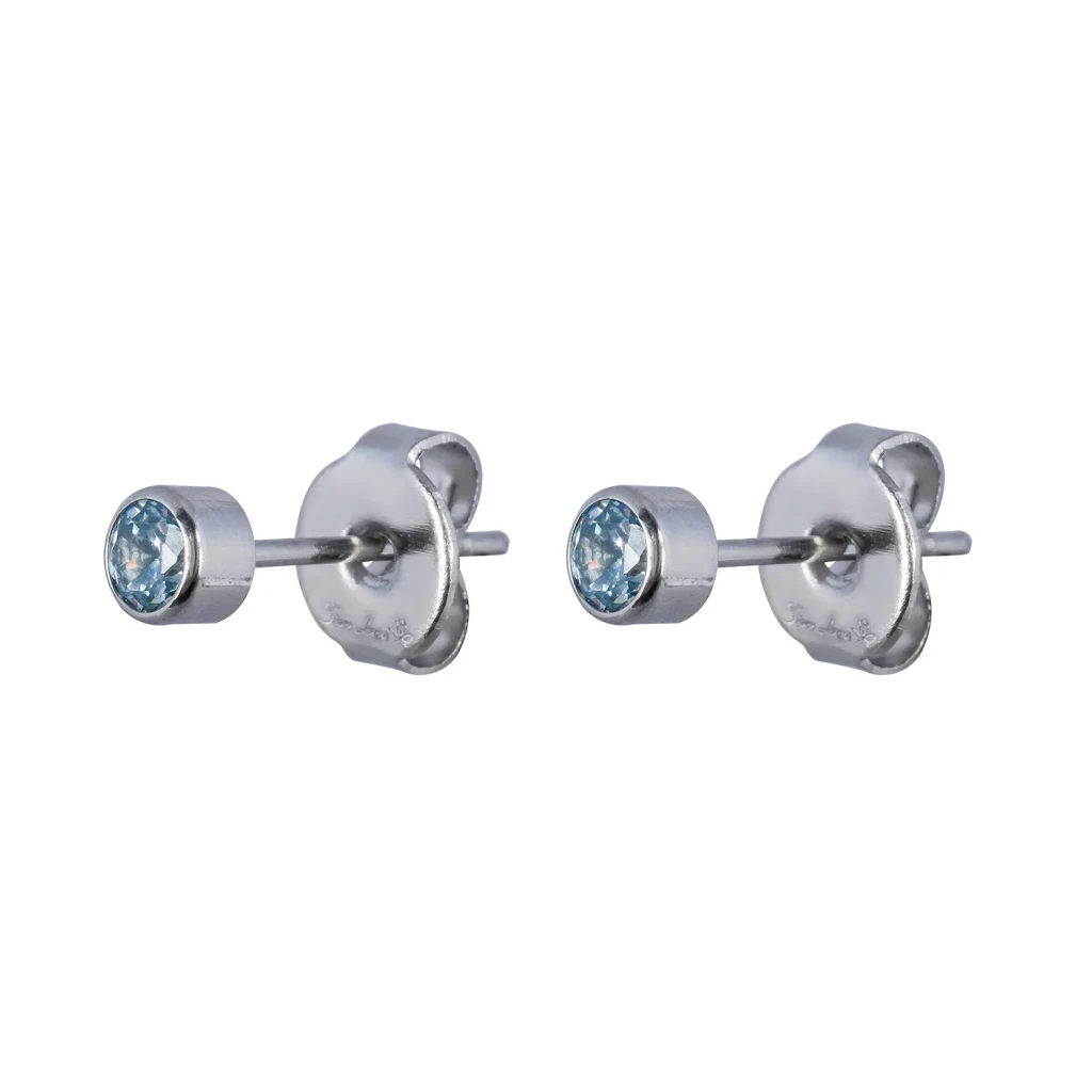 Пусеты Cubic zirconia Ske Blue Fiore Luna SWE0128 SB S