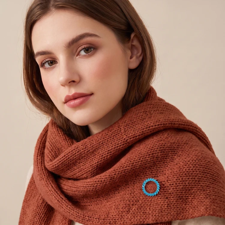 Брошь Fiore Luna FBB01163-15 BL/S