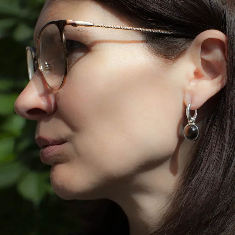 Серьги Fiore Luna COFFE AGATE LE1112 BR/S