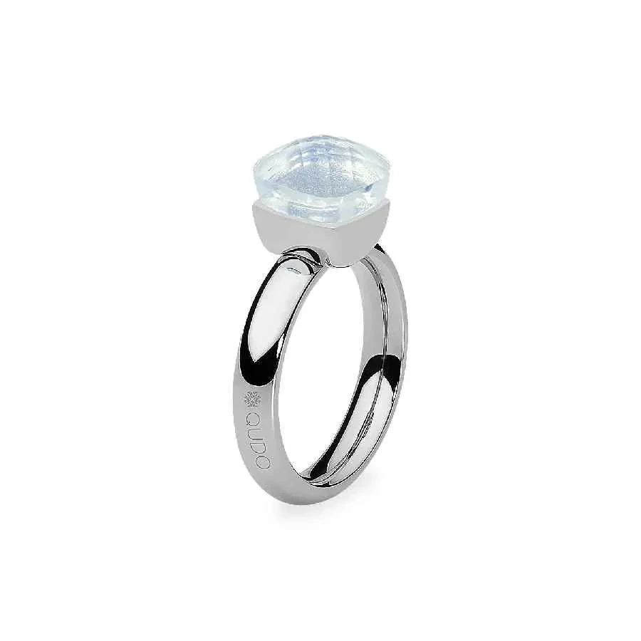 Кольцо Qudo Firenze arctic blue opal 17.2 мм 612172 BL/S