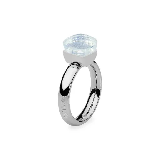 Кольцо Qudo Firenze arctic blue opal 17.2 мм 612172 BL/S