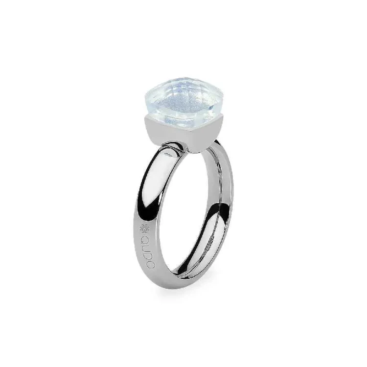 Кольцо Qudo Firenze arctic blue opal 17.2 мм 612172 BL/S