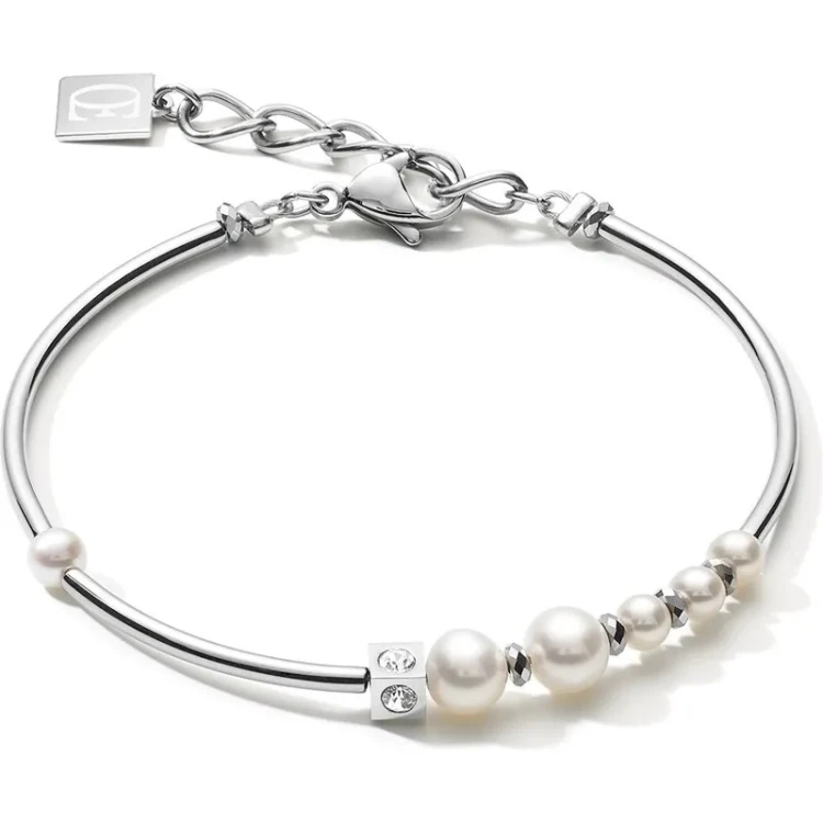 Браслет Coeur de Lion Asymmetry White-Silver 1102/30-1417