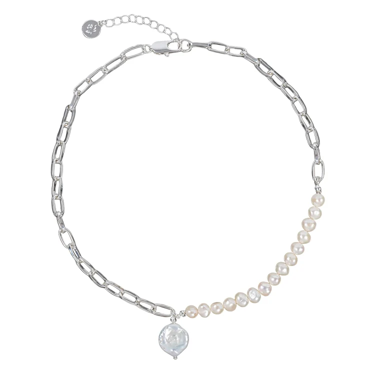 Колье Fiore Luna Pearle Half Сarabiner BL4504 S