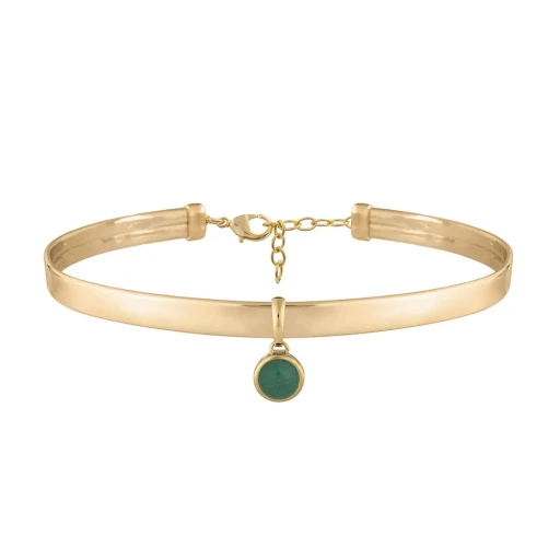 Possebon Чокер Green Quartz B0112.16 G/G