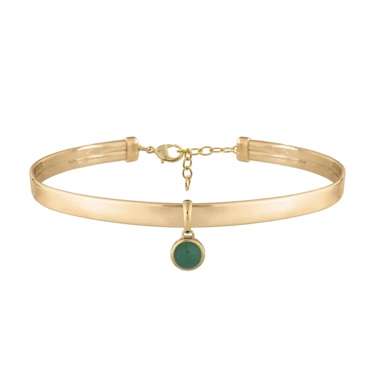 Possebon Чокер Green Quartz B0112.16 G/G