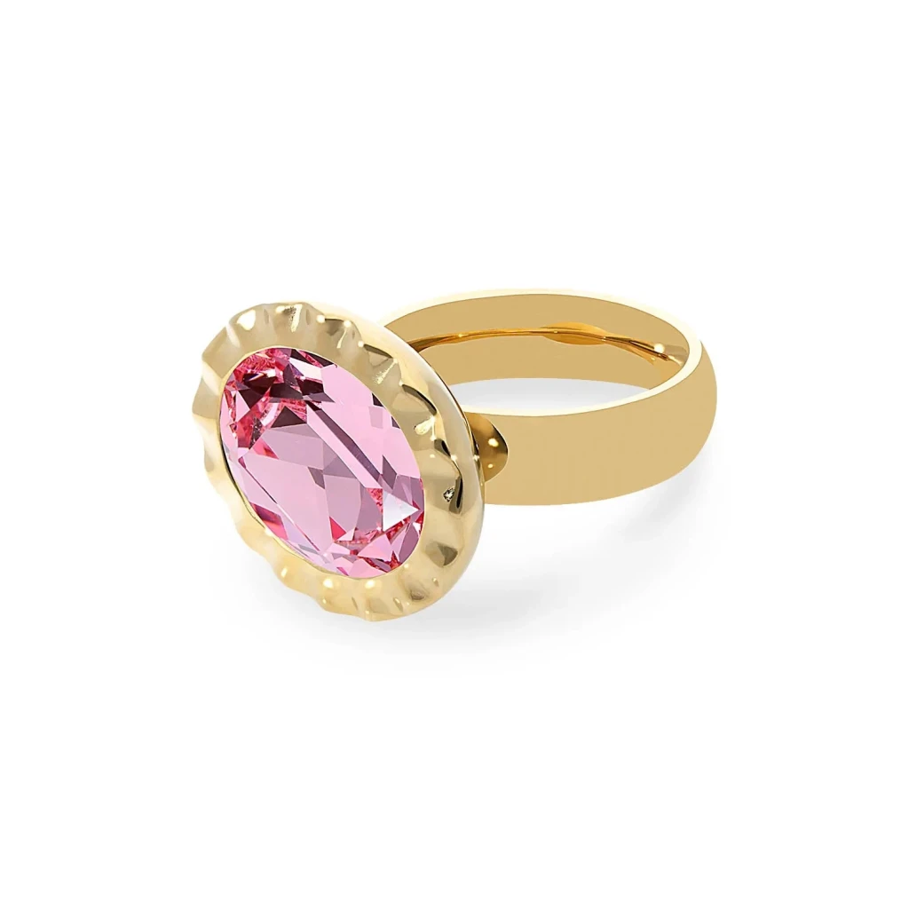 Кольцо Qudo TIVOLA UNICA big (G/P) Light rose 60 686650