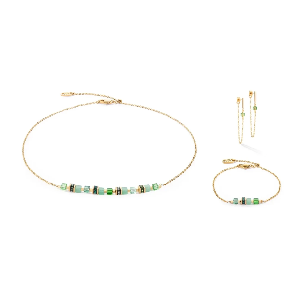 Серьги Coeur de Lion Green-Gold 5076/21-0516