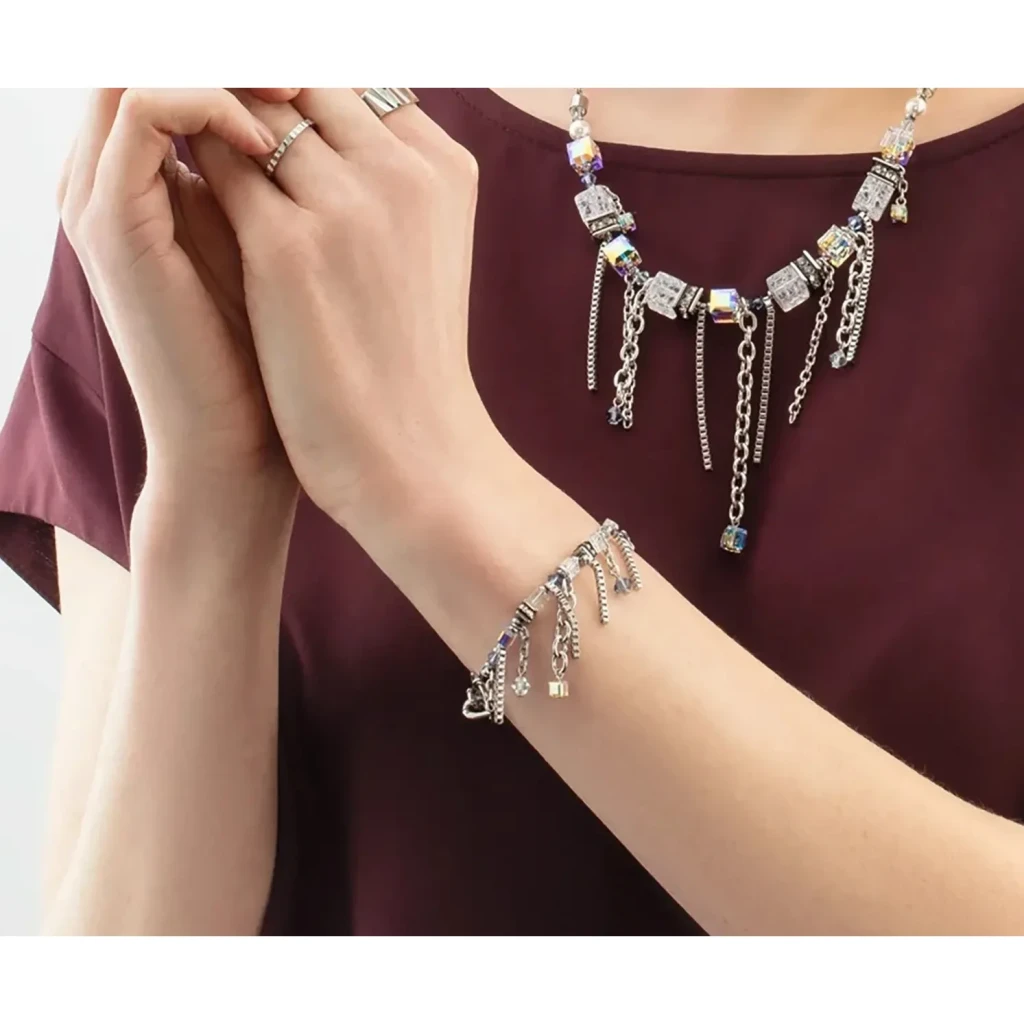Колье Coeur de Lion Crystal-Silver 3020/10-1817