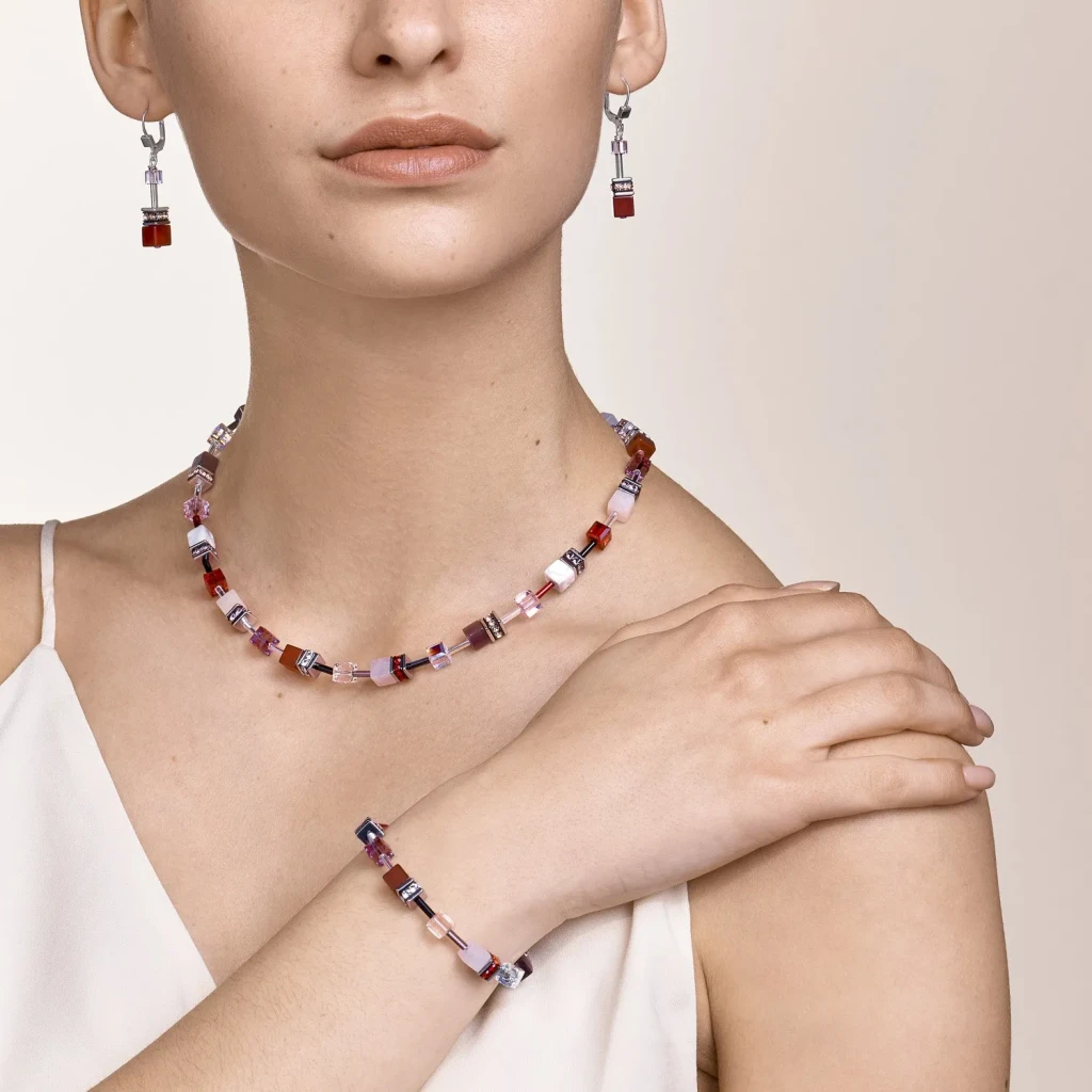 Серьги Coeur de Lion Red-Purple 4905/20-0308