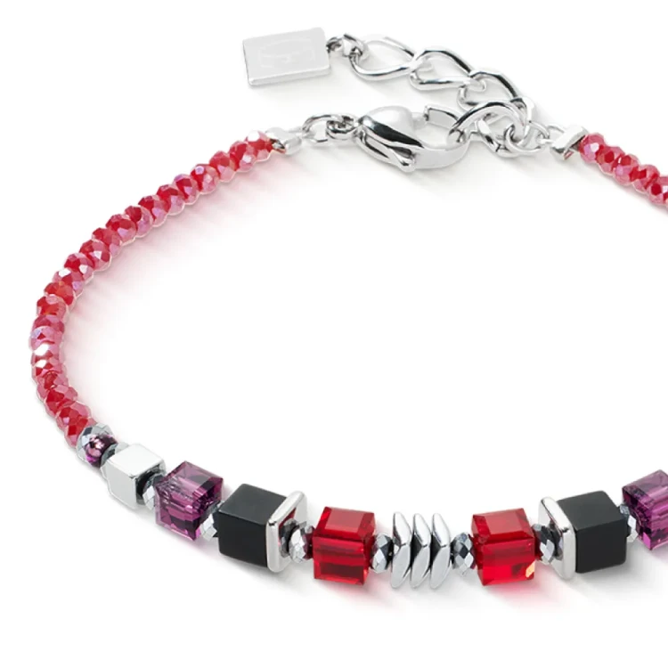 Браслет Coeur de Lion Red-Silver 3044/30-0317