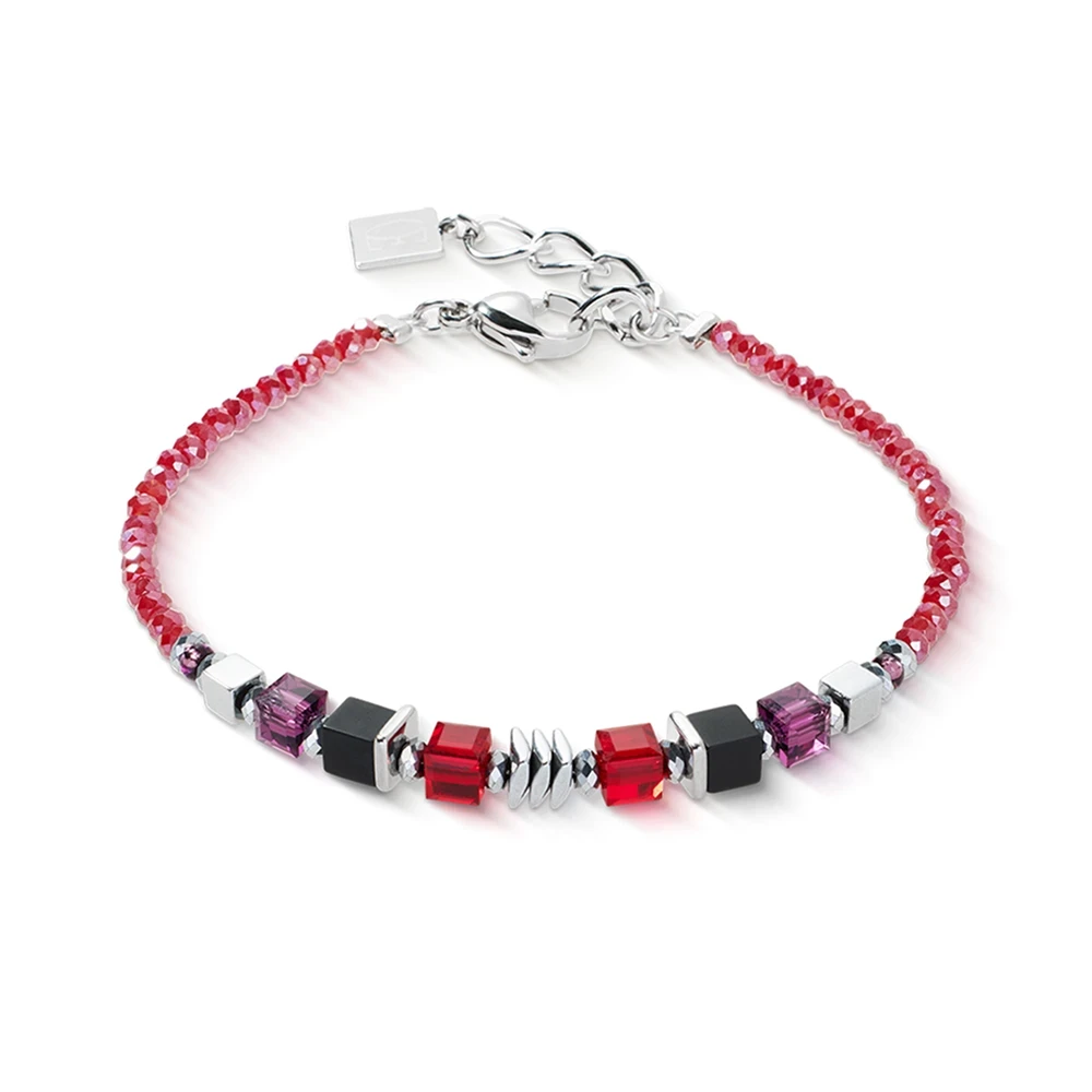 Браслет Coeur de Lion Red-Silver 3044/30-0317