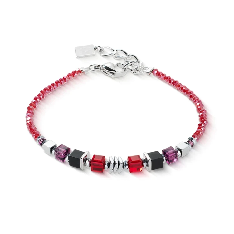 Браслет Coeur de Lion Red-Silver 3044/30-0317