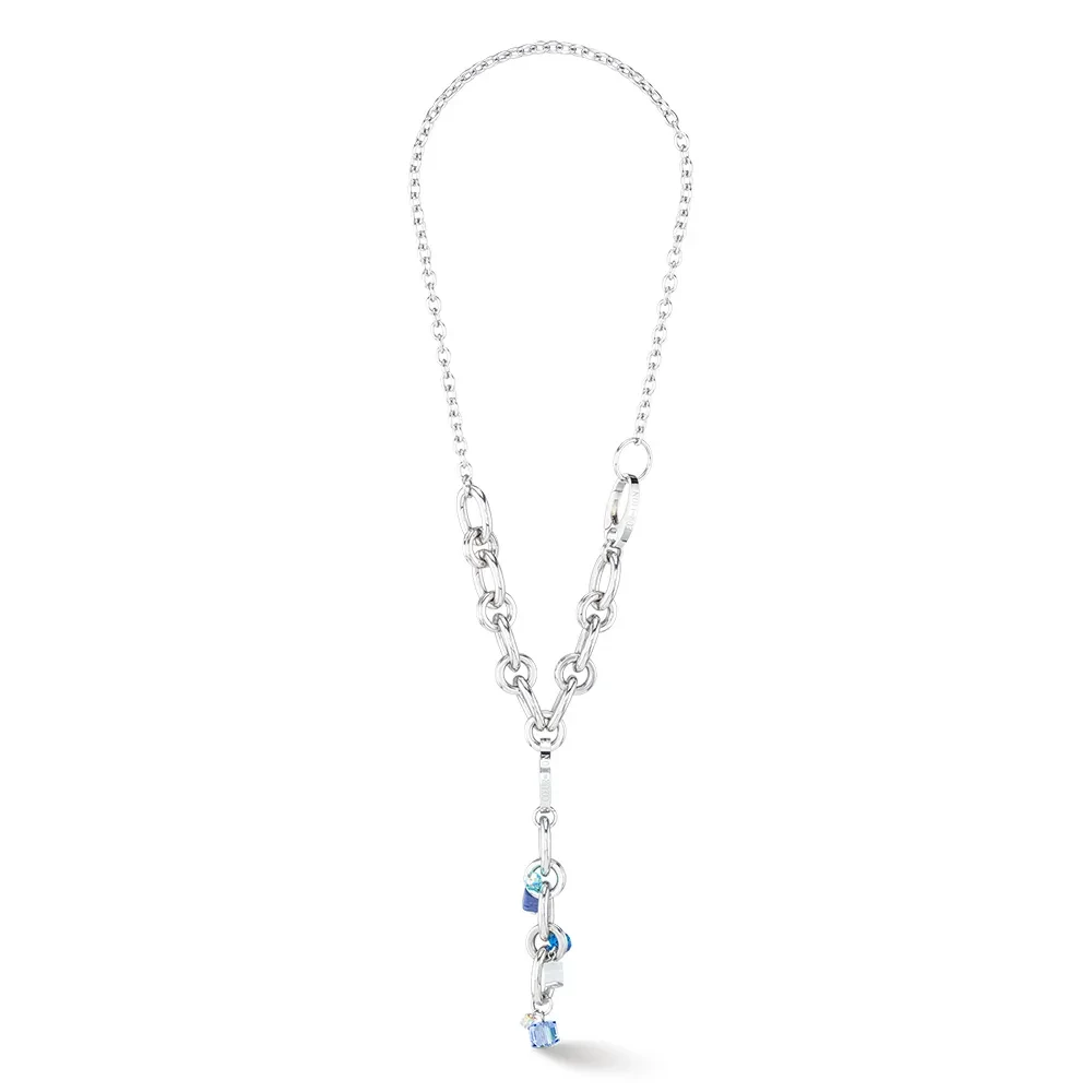 Колье Coeur de Lion Blue-Silver 4521/10-0717