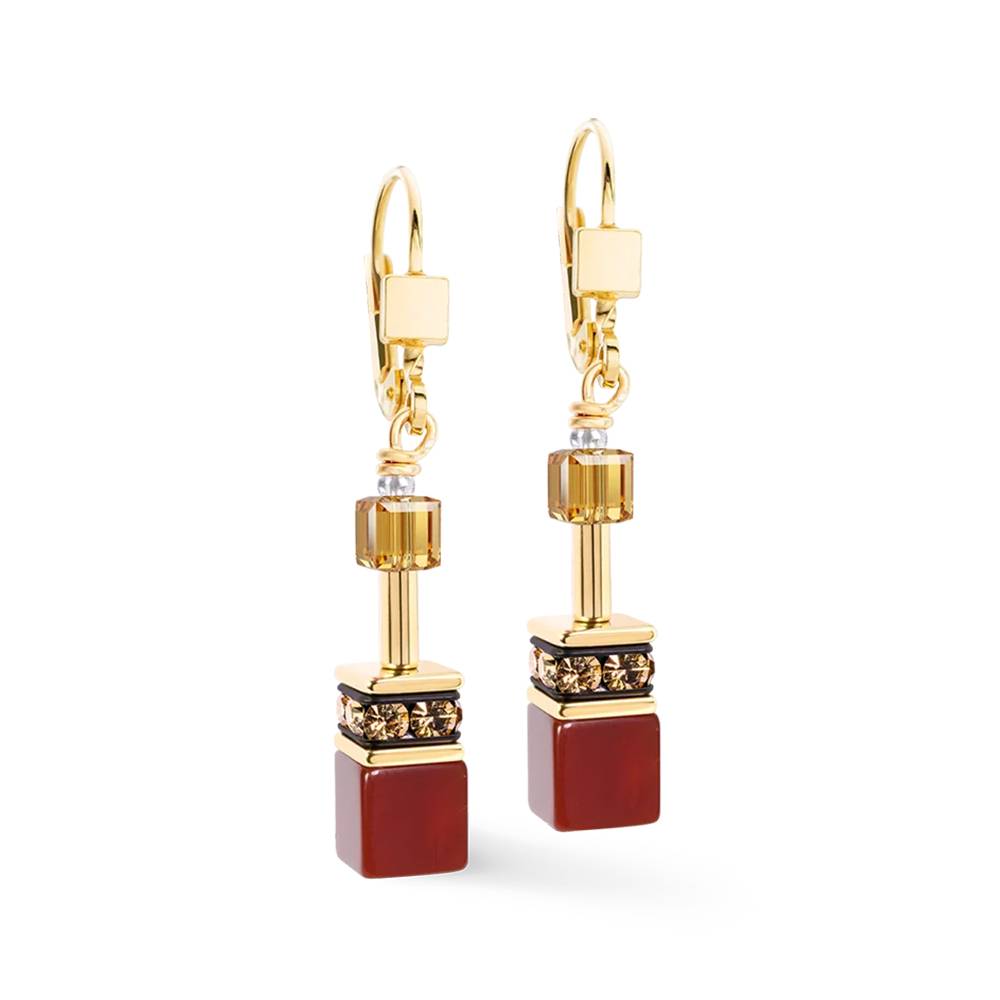 Серьги Coeur de Lion Brown-Red 4905/20-1103