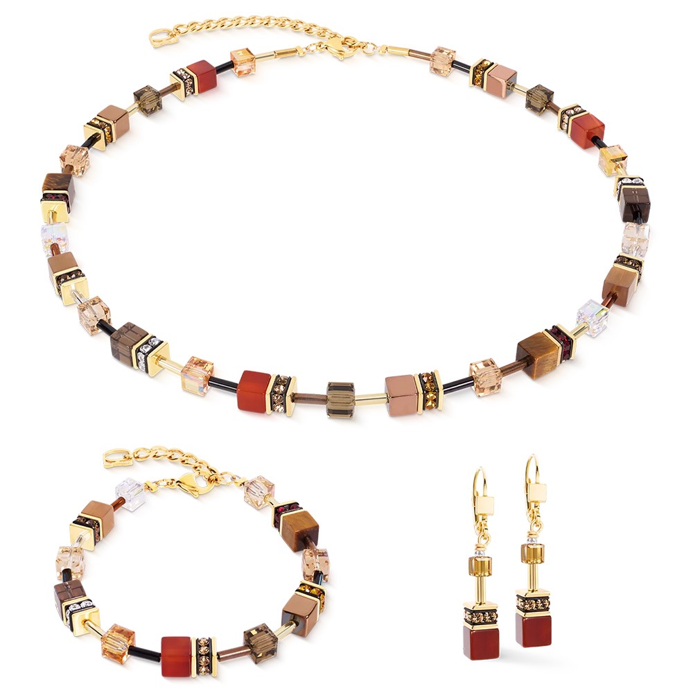 Серьги Coeur de Lion Brown-Red 4905/20-1103