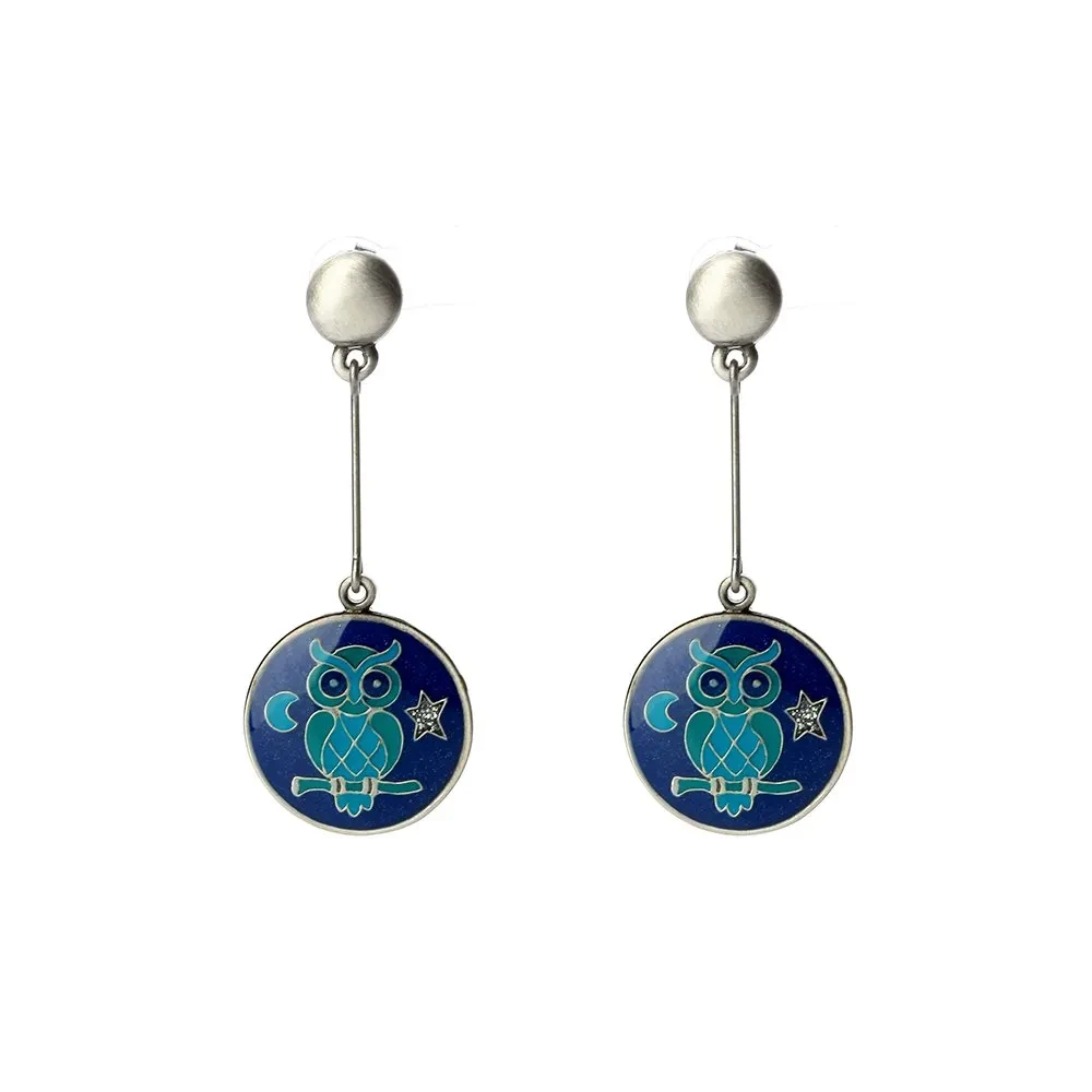 Серьги Clara Bijoux сова A35535.15.TC BL