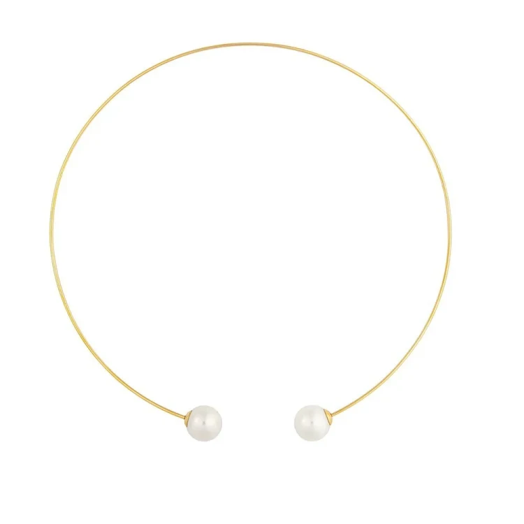 Колье Possebon White Pearl B0500.1 BW/G