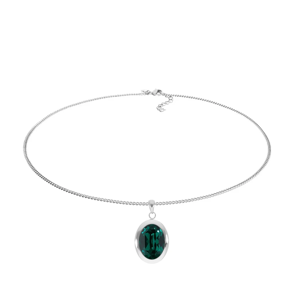 Колье Qudo TIVOLA big S emerald 404548.1 G/S