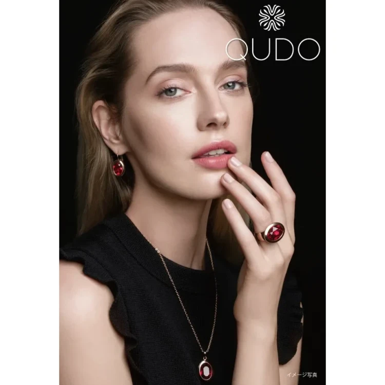 Кольцо Qudo TIVOLA big G siam  17.8 мм 632169/17.8 R/G