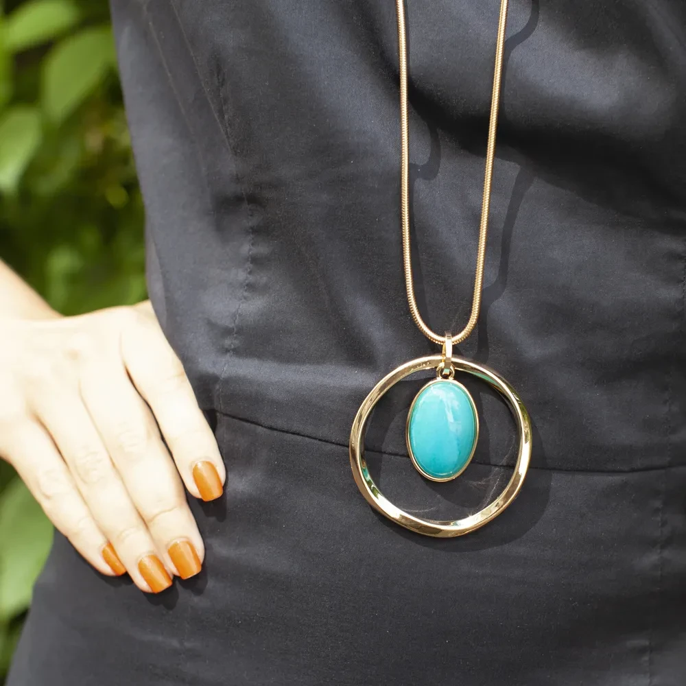 Колье Fiore Luna TURQUOISE OPAL LN5142 BL/S