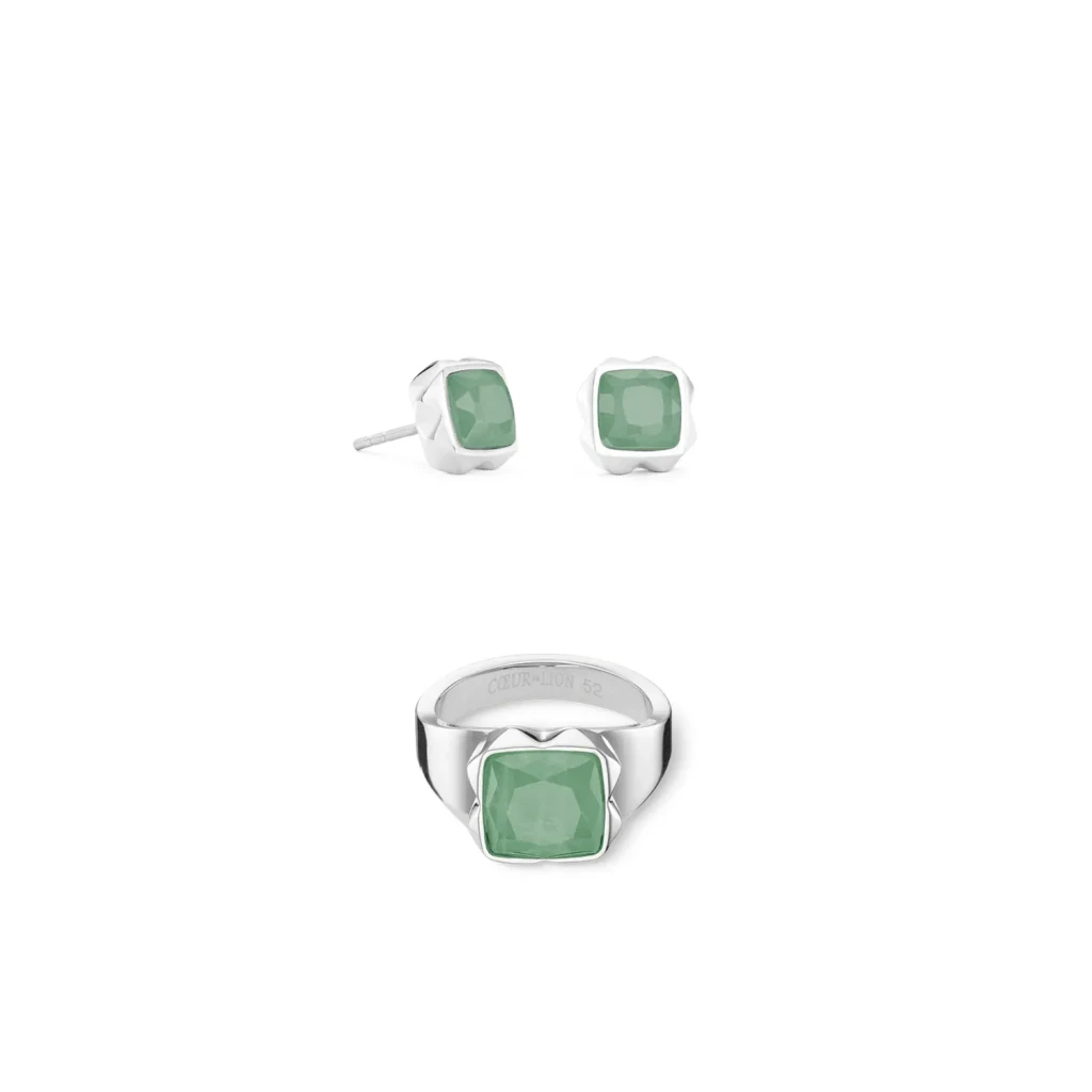 Кольцо Coeur de Lion Green-Silver 1200/40-0517 54