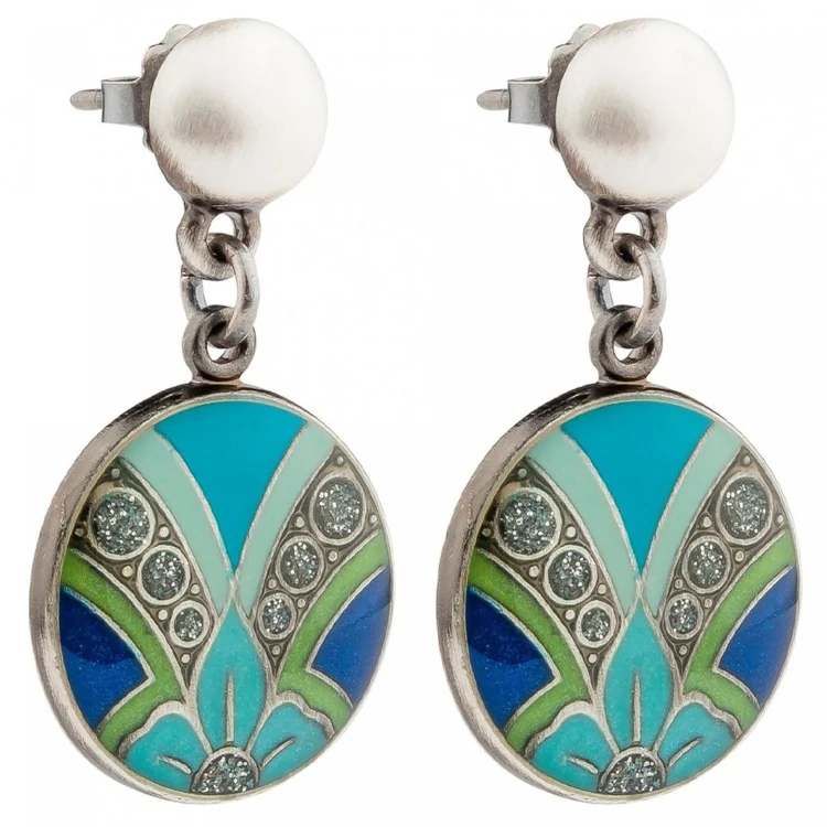 Серьги Clara Bijoux Лепестки A12616-26 BL