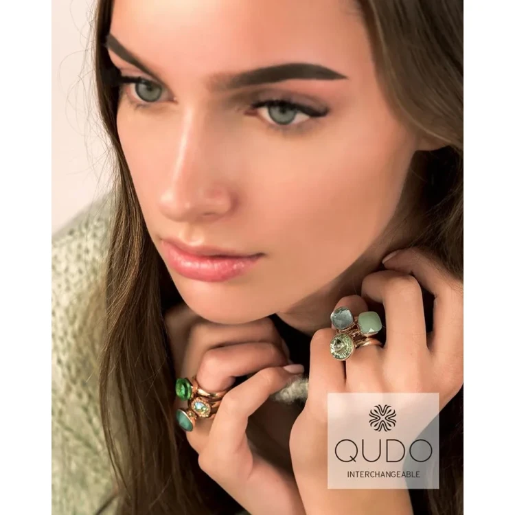 Кольцо Qudo Firenze Azure 16 мм 610823 BL/S