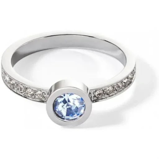Кольцо Coeur de Lion Light Blue-Silver 18 мм 0228/40-0741 56
