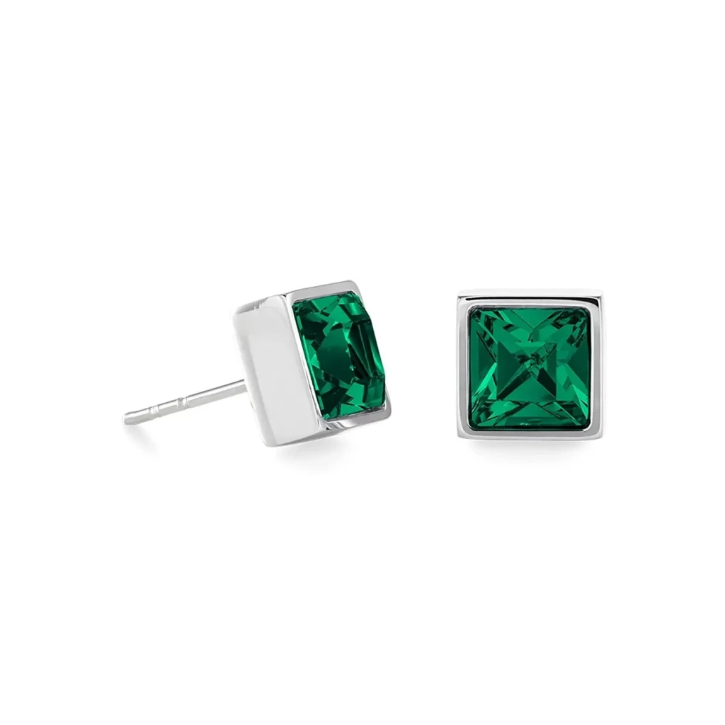Пусеты Coeur de Lion Dark green-silver 0500/21-0548