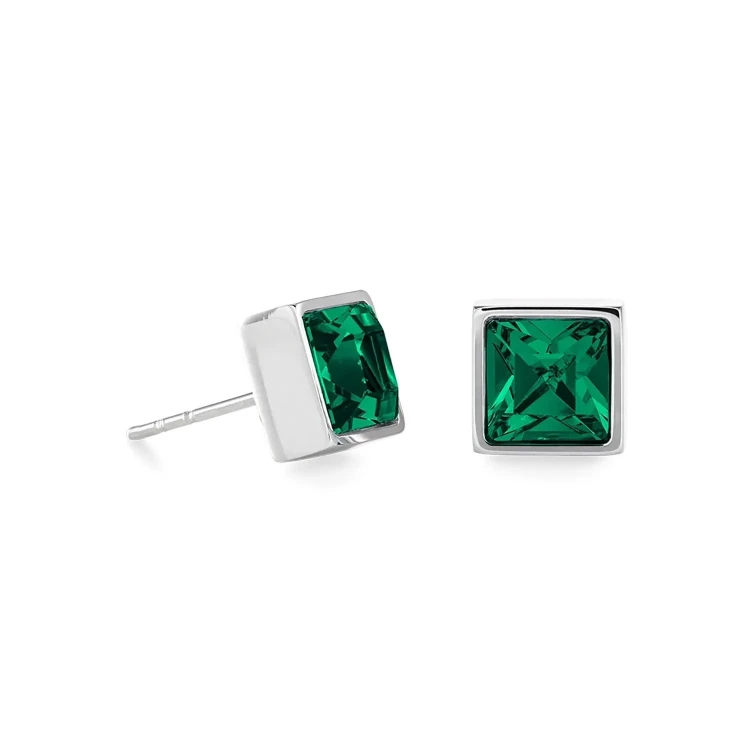 Пусеты Coeur de Lion Dark green-silver 0500/21-0548