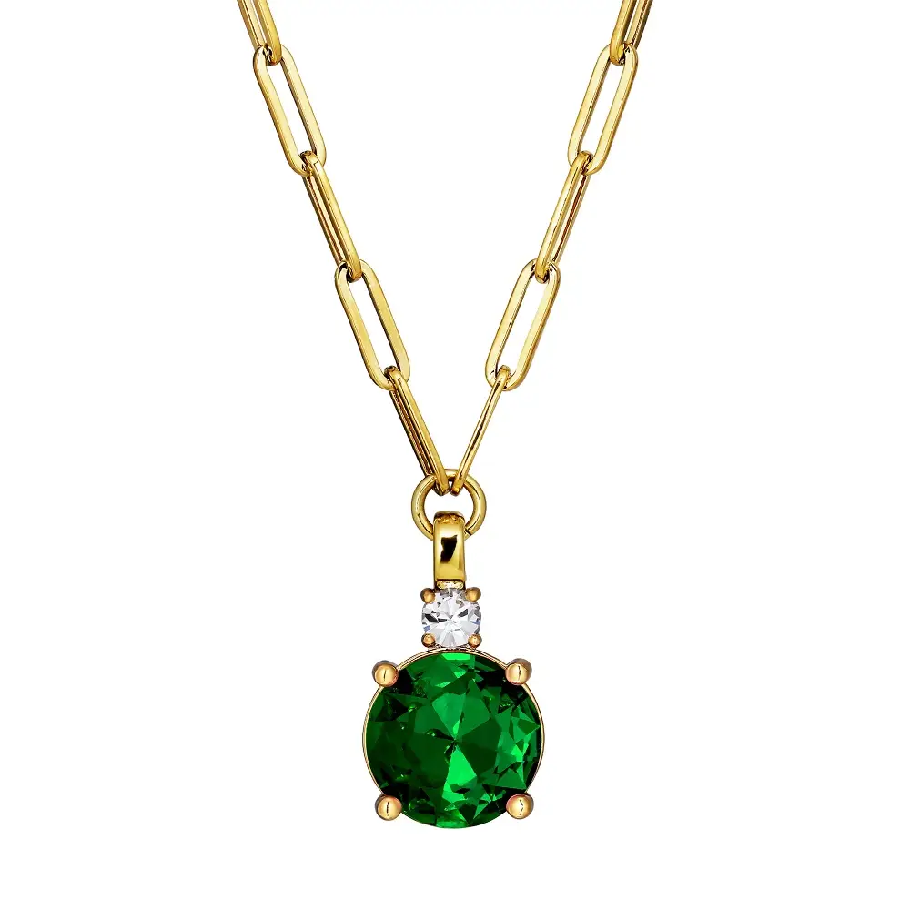 Колье Dyrberg Kern GLORY SG EMERALD GREEN / CRYSTAL 470145