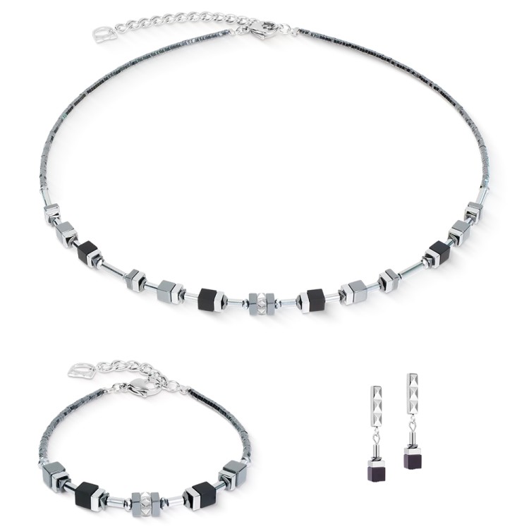 Колье Coeur de Lion Black-Silver 2802/10-1317
