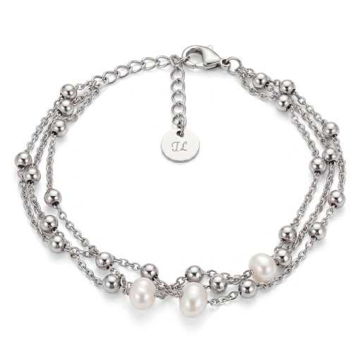 Браслет Fiore Luna Pearle CB03169-1 BW/S