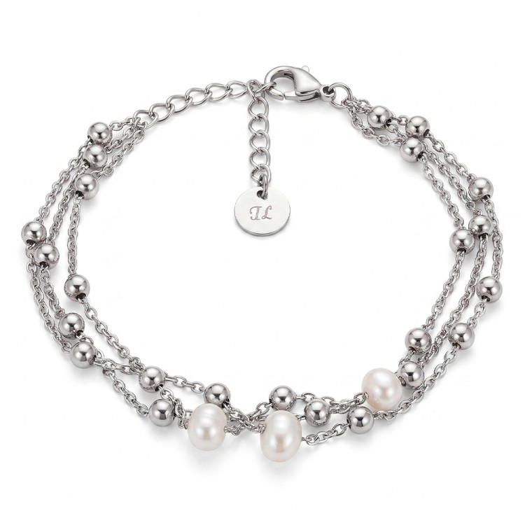 Браслет Fiore Luna Pearle CB03169-1 BW/S