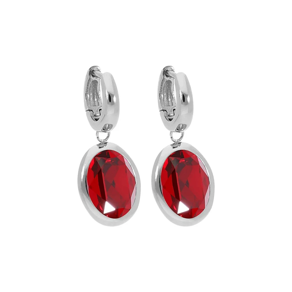 Серьги Qudo Creole TIVOLA small S siam 310509 R/S