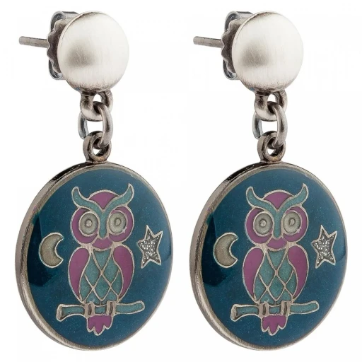 Серьги Clara Bijoux Совы A35531-21 BL