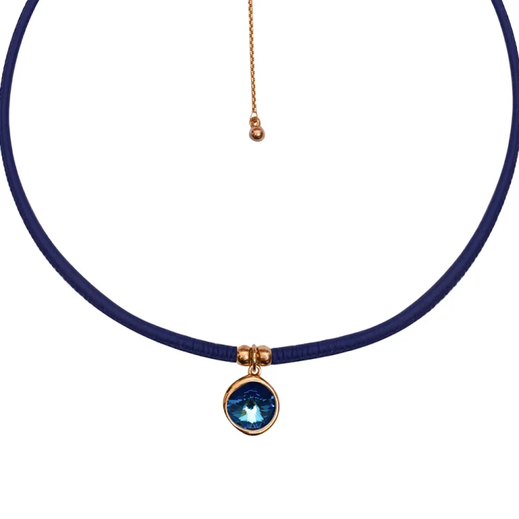 Колье Fiore Luna Royal Blue Delite B1902.23 BL/RG