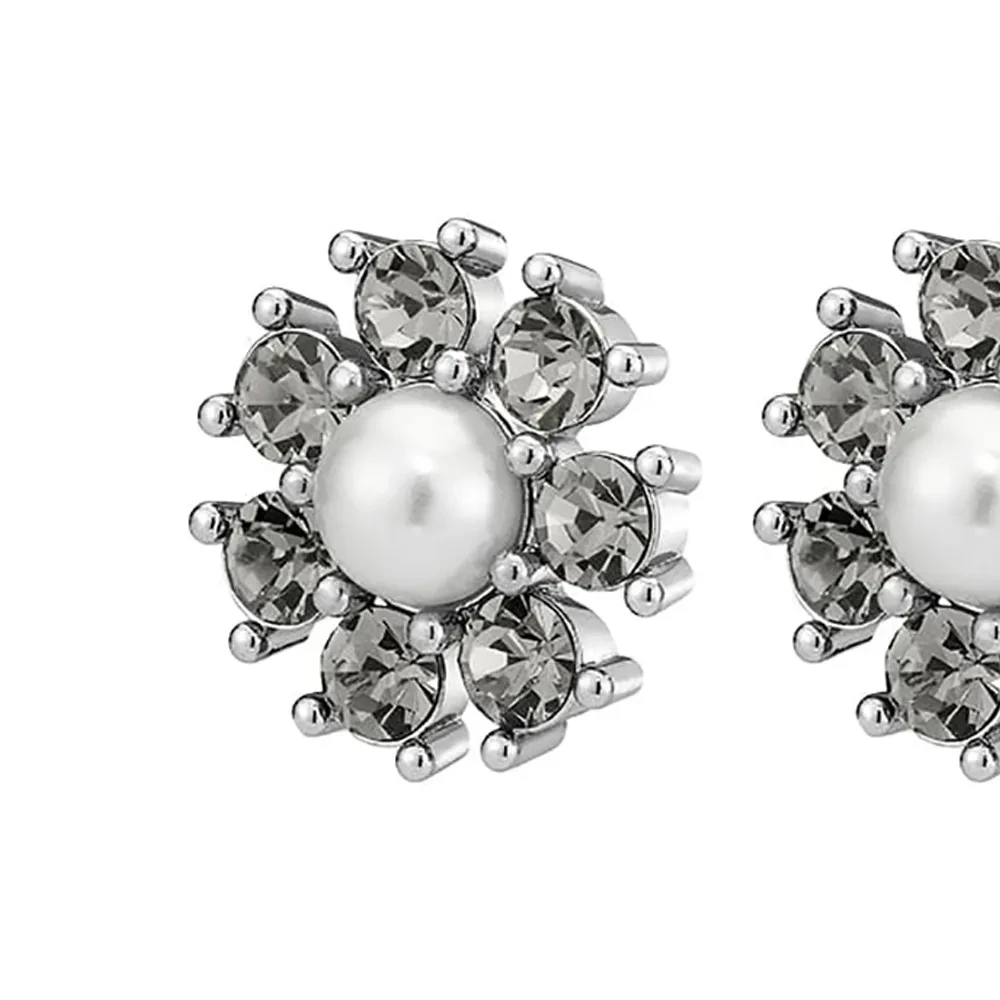 Серьги Dyrberg Kern AUDE SS GREY / WHITE PEARL 450100
