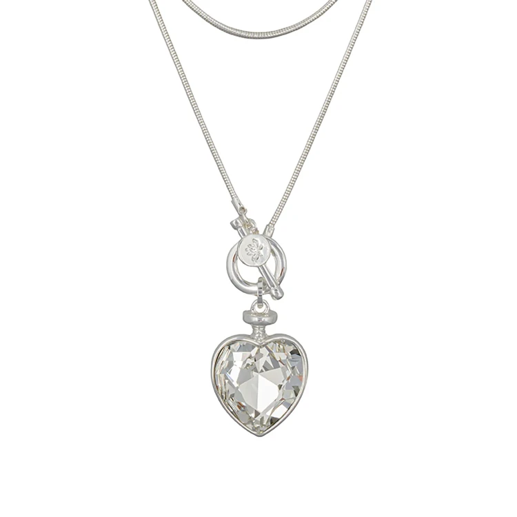Колье Fiore Luna Crystal Heart Togl LN5237 S
