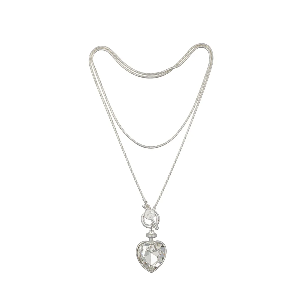 Колье Fiore Luna Crystal Heart Togl LN5237 S