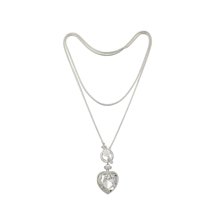 Колье Fiore Luna Crystal Heart Togl LN5237 S