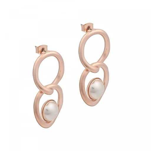 Серьги Fiore Luna Pearl A2006PE-E01.1 BW/RG