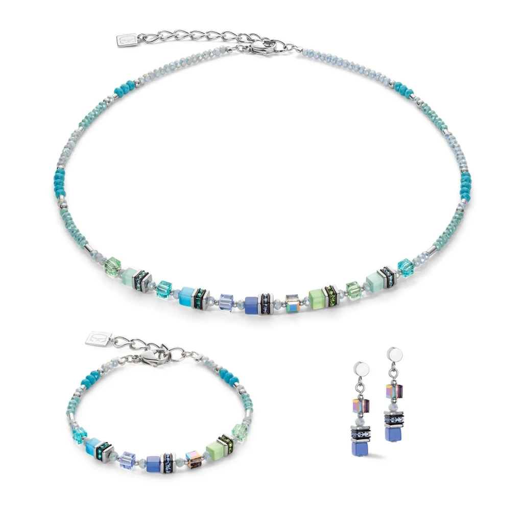 Колье Coeur de Lion Blue-Green 4562/10-0705